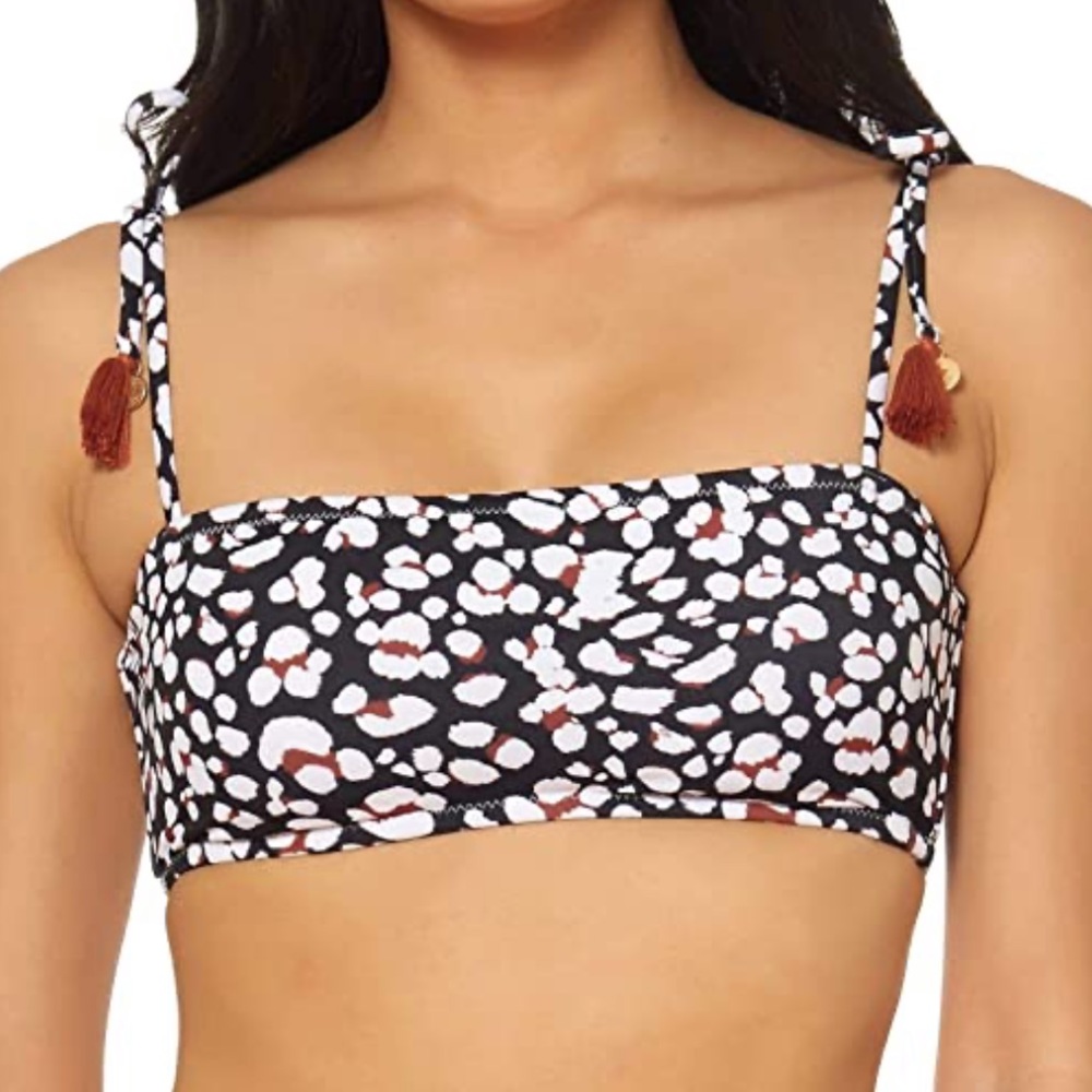 Jessica Simpson Bikini Top Tie Straps w/Tassels